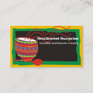 La cuisine mexicaine a décoré des cartes de visite