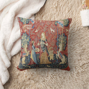 La Dame à la licorne (Odorat) Coussin jeté