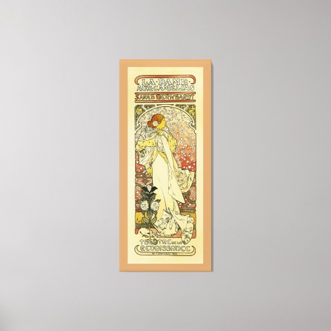 La Dame aux Camelias Canvas Print (Front)