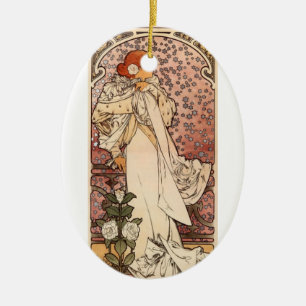 La Dame Aux Camelias Ceramic Ornament