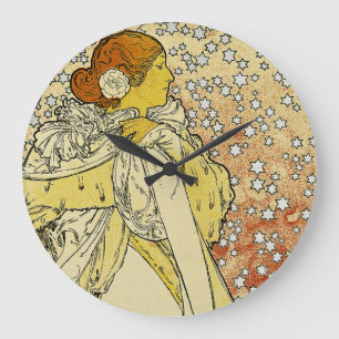 La Dame aux Camelias Large Clock