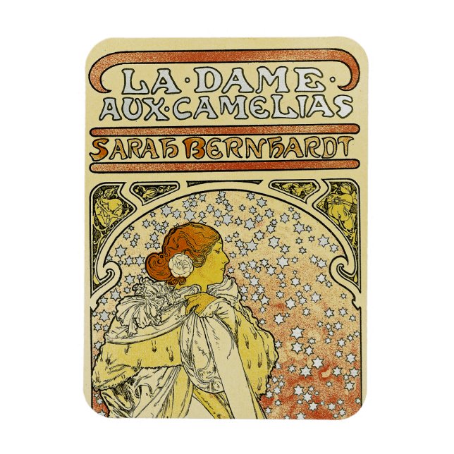 La Dame aux Camelias Magnet (Vertical)
