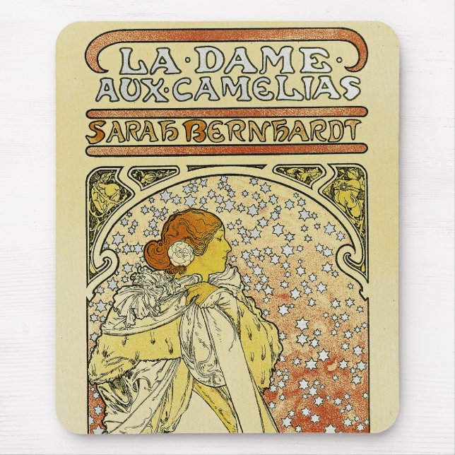 La Dame aux Camelias Mouse Pad (Front)
