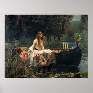 La Dame de Shalott - Poster d'art de la reproducti