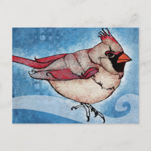 La Dame Est Une Carte Postale Cardinale