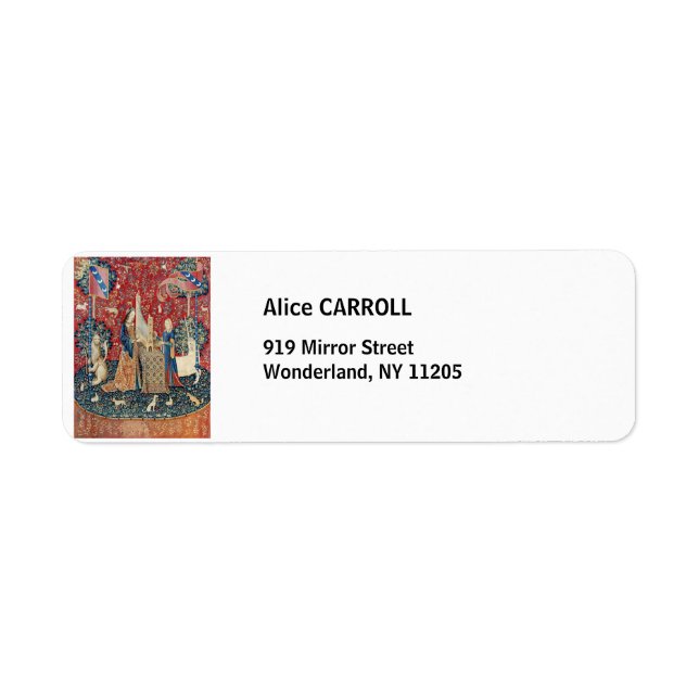 La Dame et la licorne, Audition (Devant)