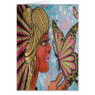 La Dame et le Graffiti rose papillon