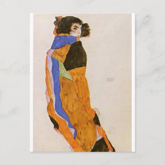 La danseuse Moa par Egon Schiele Carte Postale (Devant)
