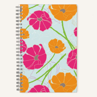 La de Da Spring Floral 5.5" x 8.5" Spiral Notebook