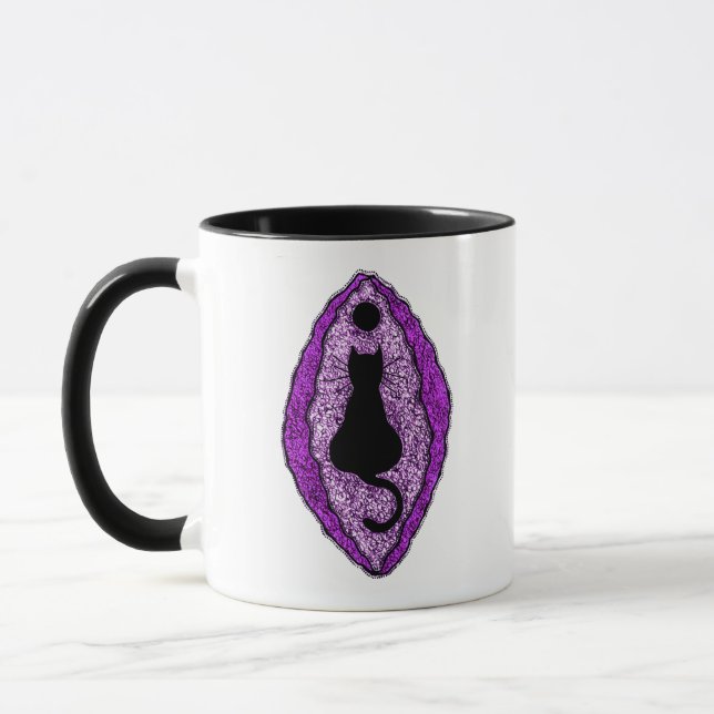 La déesse de Pussy Kat Yoni Art Mug (Gauche)