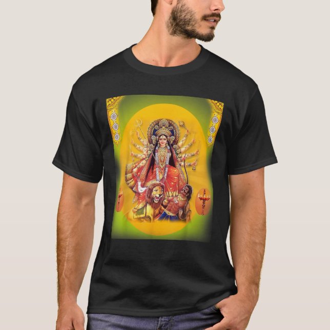 La déesse Durga En Pleine Divine Gloire TShirt T C (Devant)