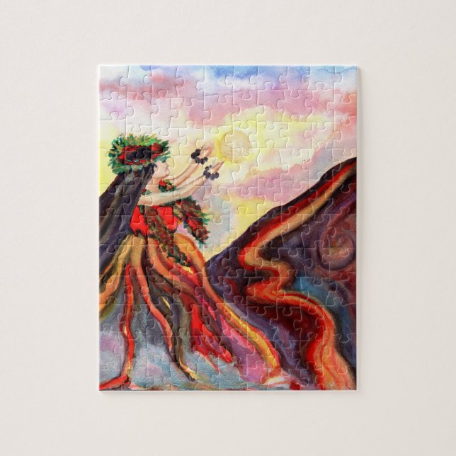 La déesse hawaïenne Pele Puzzles (Vertical)