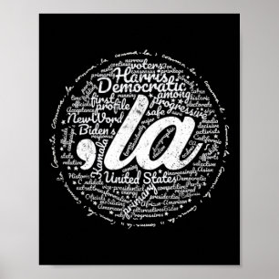 La) Democratic Party Supporters For Vice President Poster
