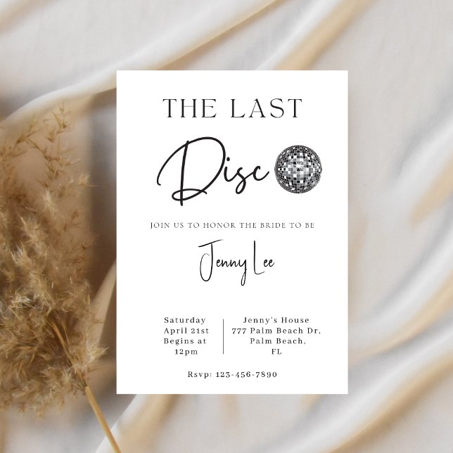 La dernière invitation de bachelorette de mariage  (Créateur téléchargé)