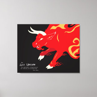 La Dernière licorne : la toile rouge
