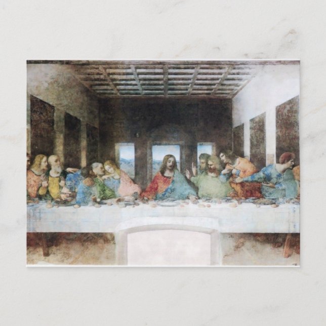 La Dernière soupe par carte postale Da Vinci (Devant)