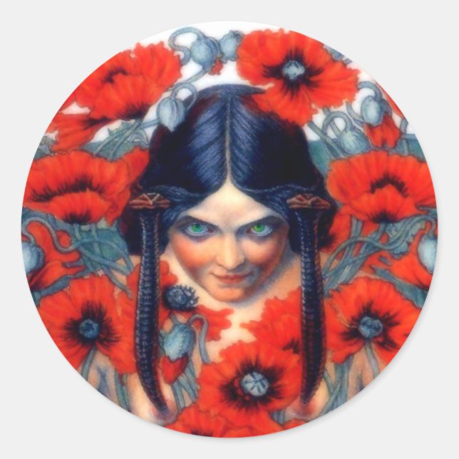 La Destruction Classic Round Sticker (Front)