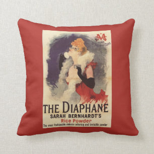 La Diaphane Woman Powdering Face Promo Poster Throw Pillow