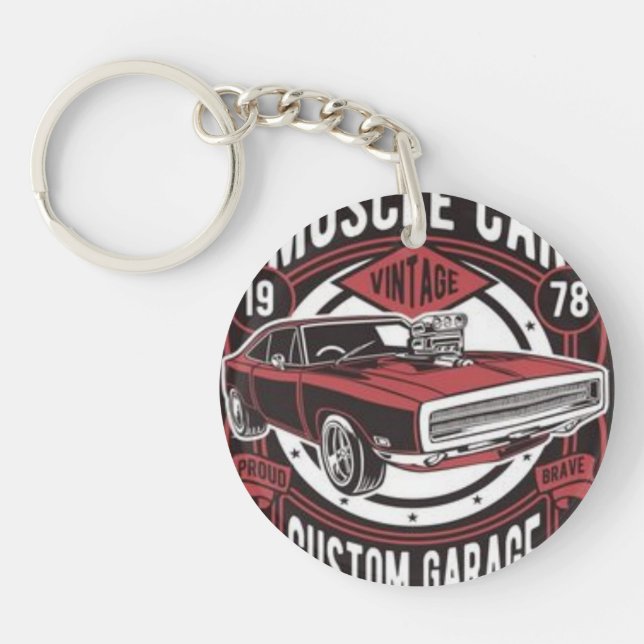 la Dodge Charger, car,Porte-clés en acrylique (Devant)