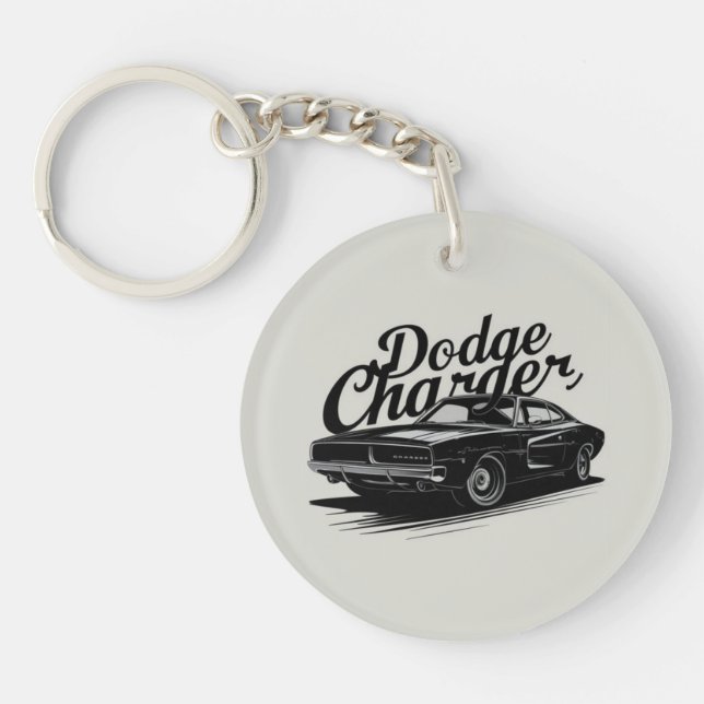 la Dodge Charger, car,Porte-clés en acrylique (Devant)