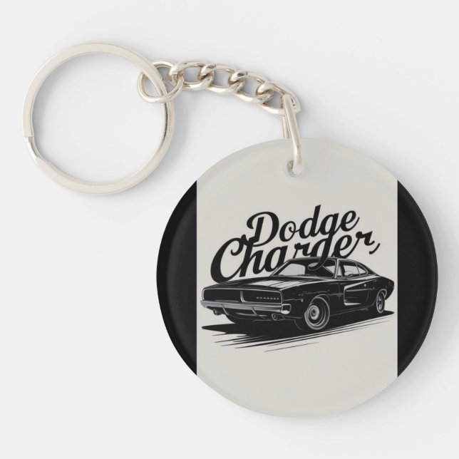 la Dodge Charger, car,Porte-clés en acrylique (Devant)