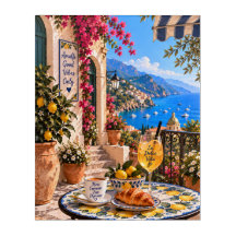 La Dolce Vita Amalfi Coast Italian Summer Acrylic