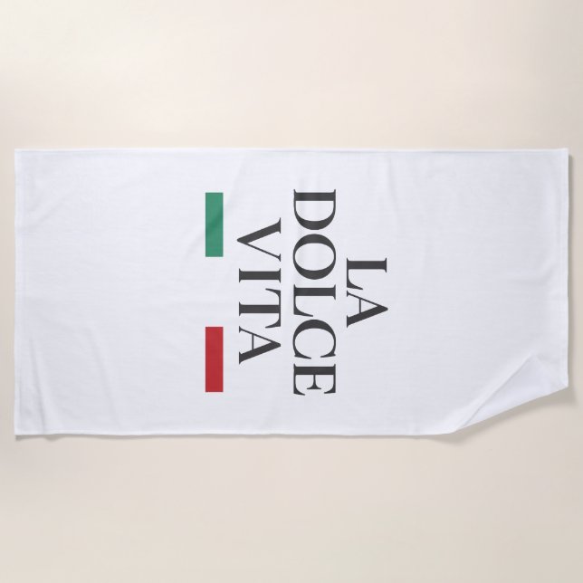 La Dolce Vita Beach Towel – Italian Summer  (Front)