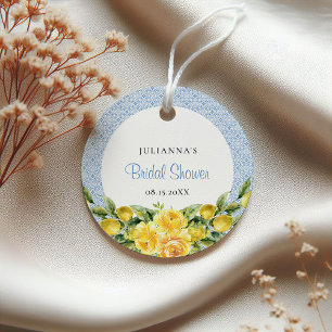La Dolce Vita - Bridal Shower Mediterranean Lemon Favour Tags