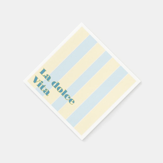 La dolce vita bridal shower napkin (Corner)