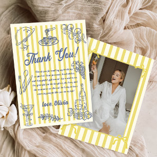 La Dolce Vita Bridal Shower Thank You Card