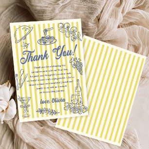 La Dolce Vita Bridal Shower Thank You Card