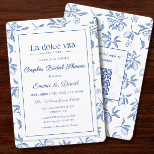 La Dolce Vita Couples Bridal Shower Invitation