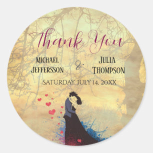 La Dolce Vita French Inspiration Classic 1940s Round Sticker