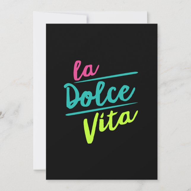 La Dolce Vita Holiday Card (Front)