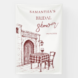 La dolce vita Italian bridal shower Banner