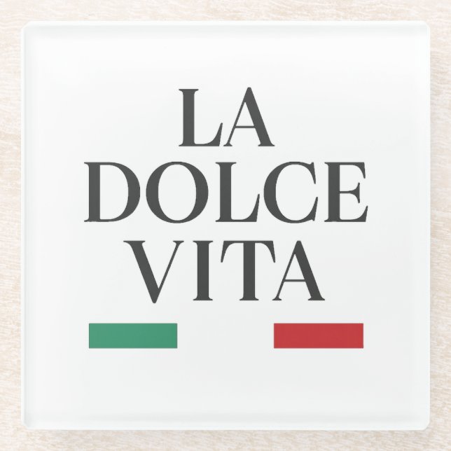 La Dolce Vita Italian Coaster (Front)