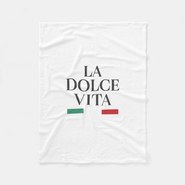 La Dolce Vita Italian Fleece Blanket (Front)