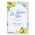La Dolce Vita Italian Lemon elegent 30th Birthday