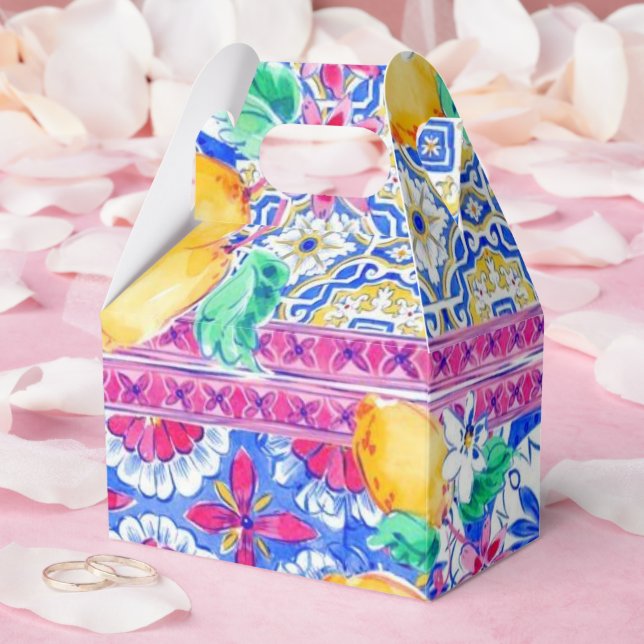 La Dolce Vita Italian Lemon Favor Box (Wedding)