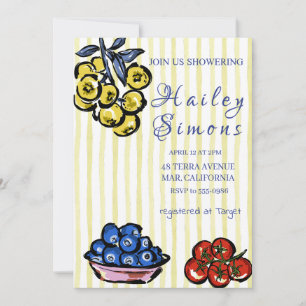 La Dolce Vita Italian Lemon Yellow  Invitation