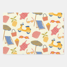 La dolce Vita Italian summer beach Pattern 