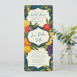 La Dolce Vita Italy Bridal Shower Invitation