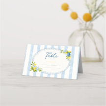 La dolce vita lemon blue hydrangea bridal shower