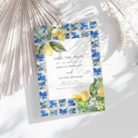 La Dolce Vita Lemon Citrus Save The Date