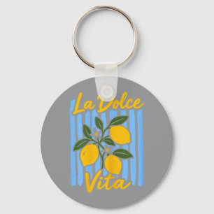 La Dolce Vita Lemon Italian Summer Vacation Keychain