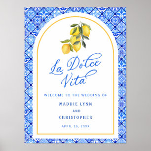 La Dolce Vita Mariage méditerranéen Poster de bien