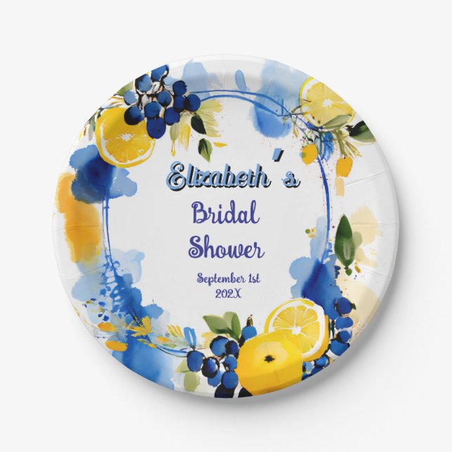 La Dolce Vita Paper Plate (Front)