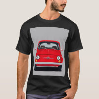 La Dolce Vita: Red Fiat 500 T-Shirt