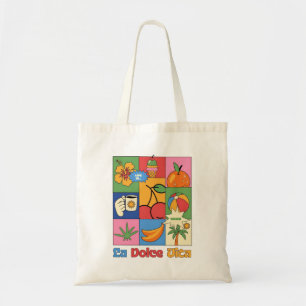 La Dolce Vita Retro Summer Pop Art Tote Bag