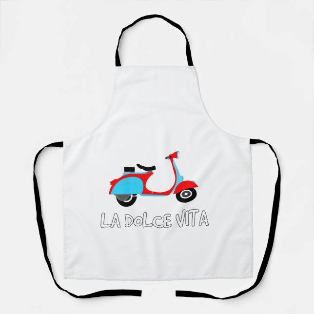 La Dolce Vita  Scooter Love Apron (Front)